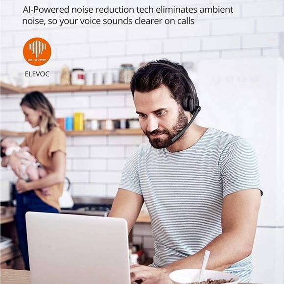 Trucker Bluetooth Headset with Microphone, Wireless Cell Phone Headset Noise - Picture 5 of 9